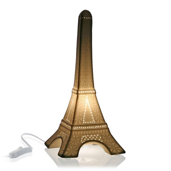 Lámpara de mesa Versa Tour Eiffel 25W Porcelana (15 x 33,3 x 15 cm)