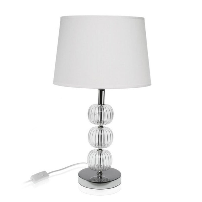 Lámpara de mesa Versa Blanco Cristal (30 x 51 cm)