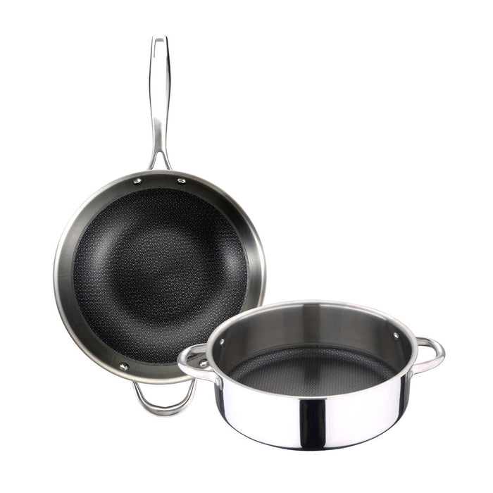 Set de Sartenes Masterpro Cookware Hi-Tech 3 Aluminio (2 pcs)