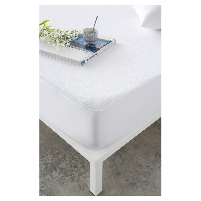 Protector de colchón Naturals Blanco Cama de 180 (180 x 190/200 cm)