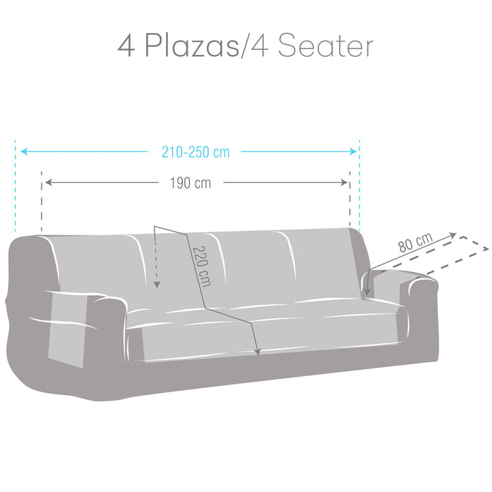 Protector Cubre Sofá Impermeable Antimanchas Terciopelo Modelo Turin - Eiffel Textile