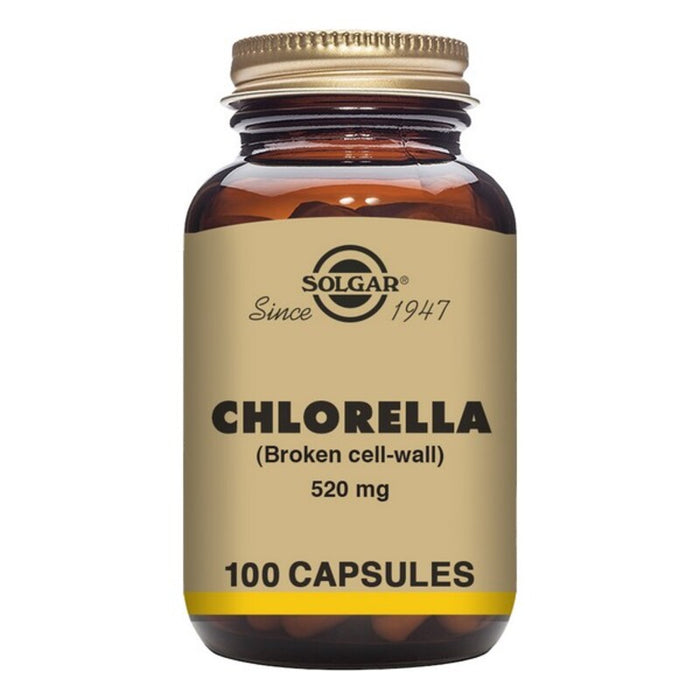 Clorella (de pared celular rota) Solgar 520 mg (100 Cápsulas)