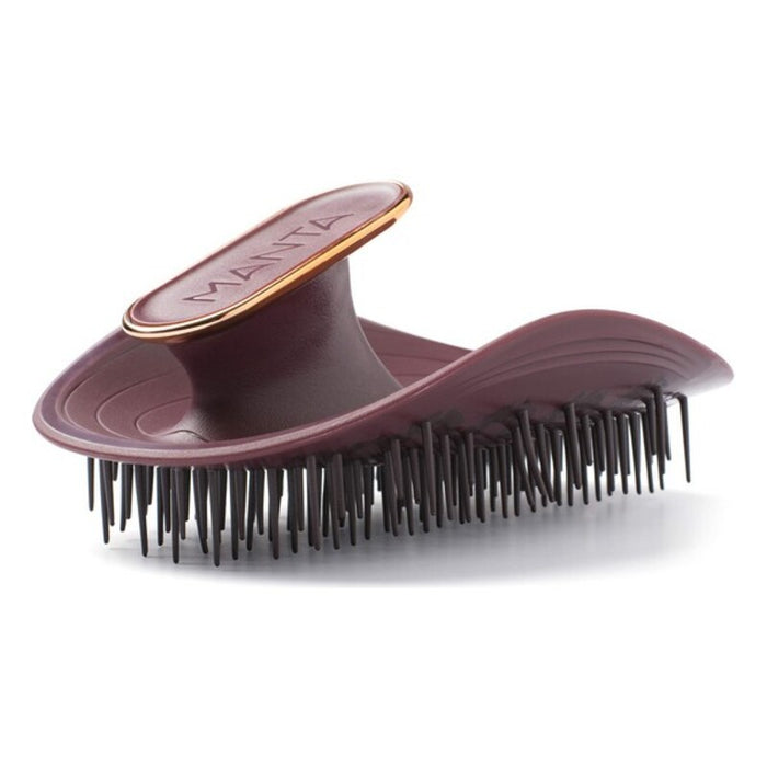 Cepillo Alisador Healthy Hair Brush Manta Flexible Granate