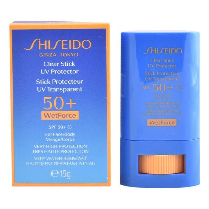 Protector Solar Sun Clear Stick Shiseido Spf 50 (15 ml) 50+ (15 ml) (15 g)