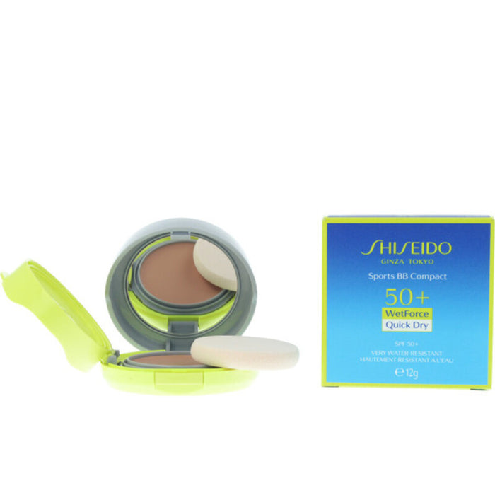 Crema Hidratante Efecto Maquillaje Sun Care Sports BB Compact Shiseido SPF50+ (12 g)