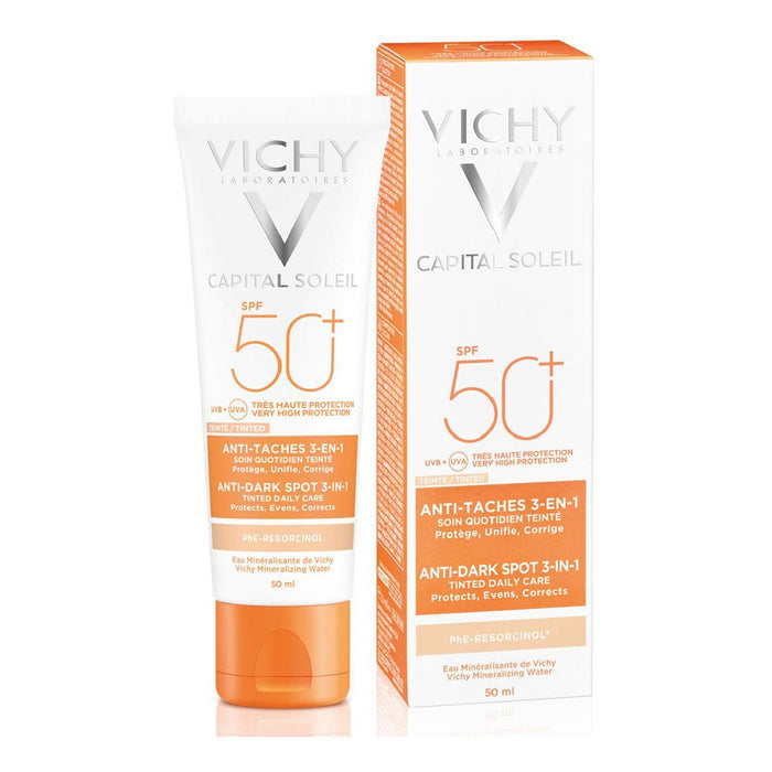 Crema Facial Vichy Capital Soleil 3 en 1 Tratamiento Antimanchas (50 ml)