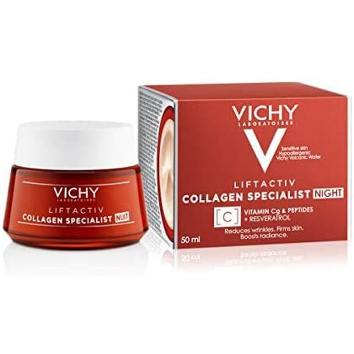 Crema Antiarrugas de Noche Vichy Lftactiv Collagen Specialist (50 ml)