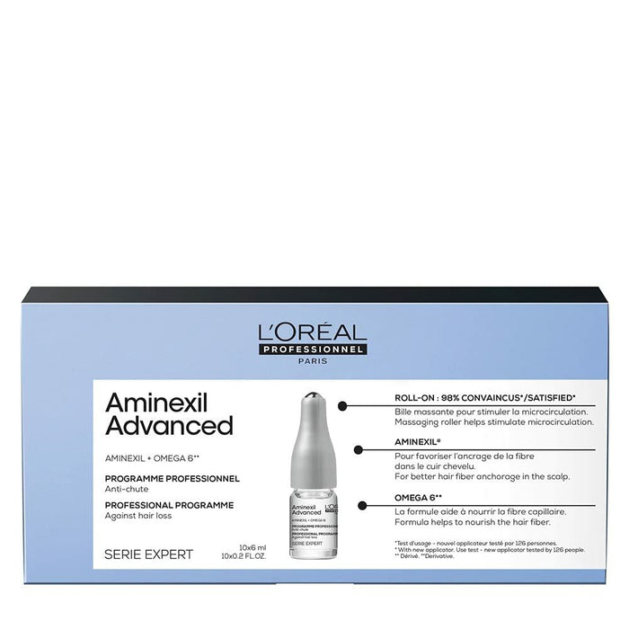 Ampollas L'Oreal Professionnel Paris Aminexil Advanced Tratamiento Capilar Fortalecedor (10 x 6 ml)