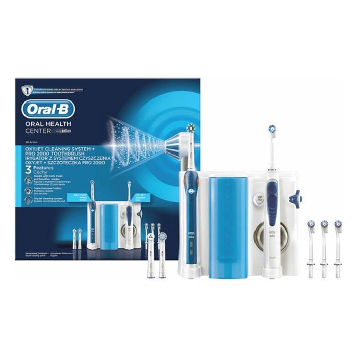 Cepillo de Dientes Eléctrico + Irrigador Dental Oral-B OC501 Blanco Azul