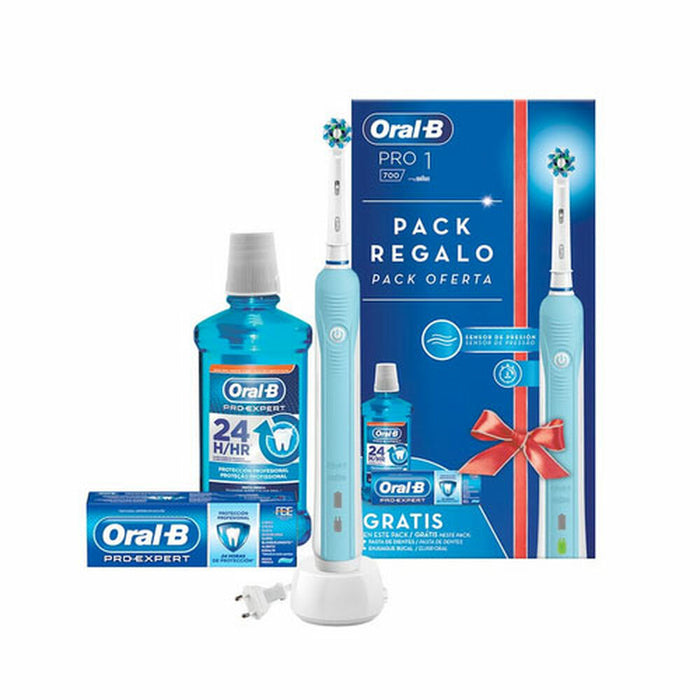 Cepillo de Dientes Eléctrico Oral-B Pro 1 700 3D Azul