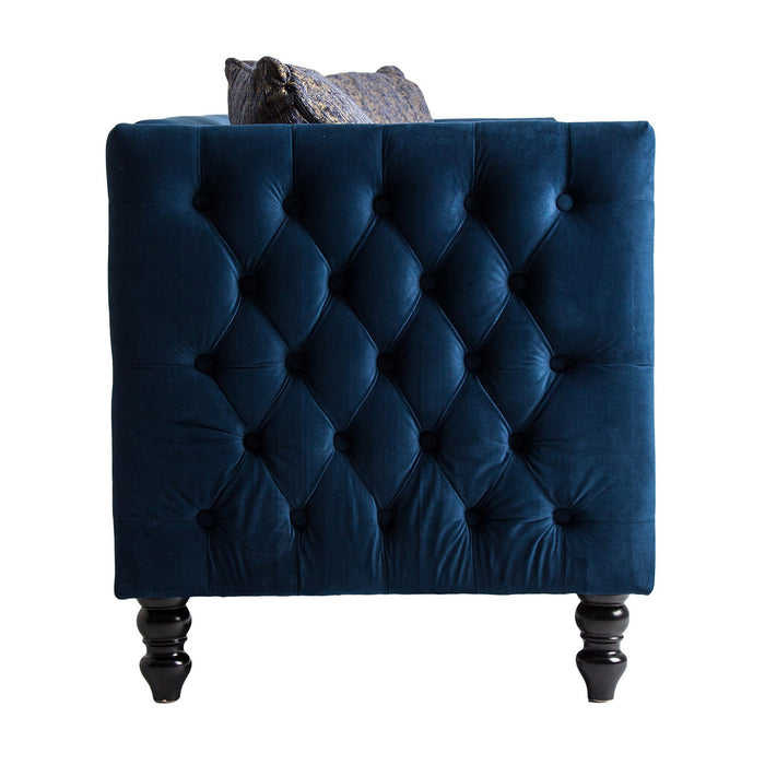 Lastdeco Sofa Idaik. Estilo Clasico. Color Azul. 183 x 72 x 77 cm