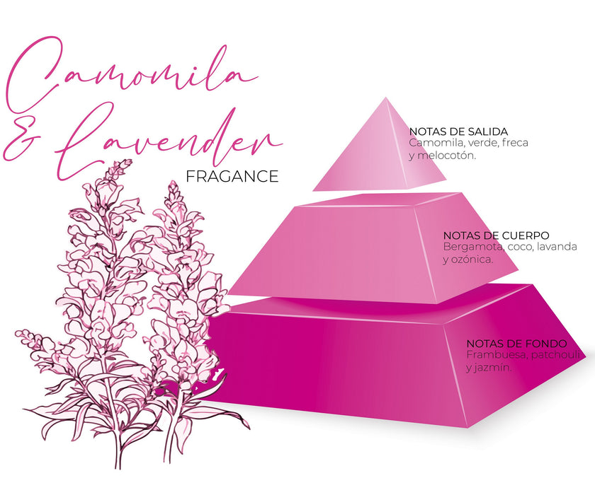Veremundo Home Vela Organic perfumada aroma "Camomila & Lavender" 70 h