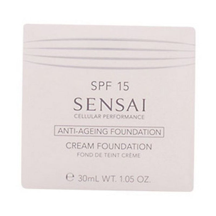 Fondo de Maquillaje Fluido Cellular Performance Sensai 22-Natural Beige Spf 15 (30 ml)