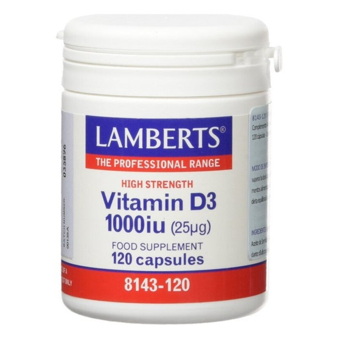 Cápsulas Lamberts Vitamina D3 (120 uds)