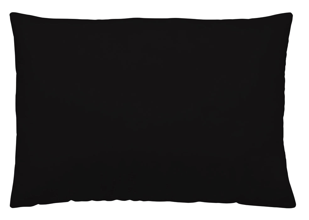 Naturals Funda de Almohada Algodón Lisa 110 cm Negro