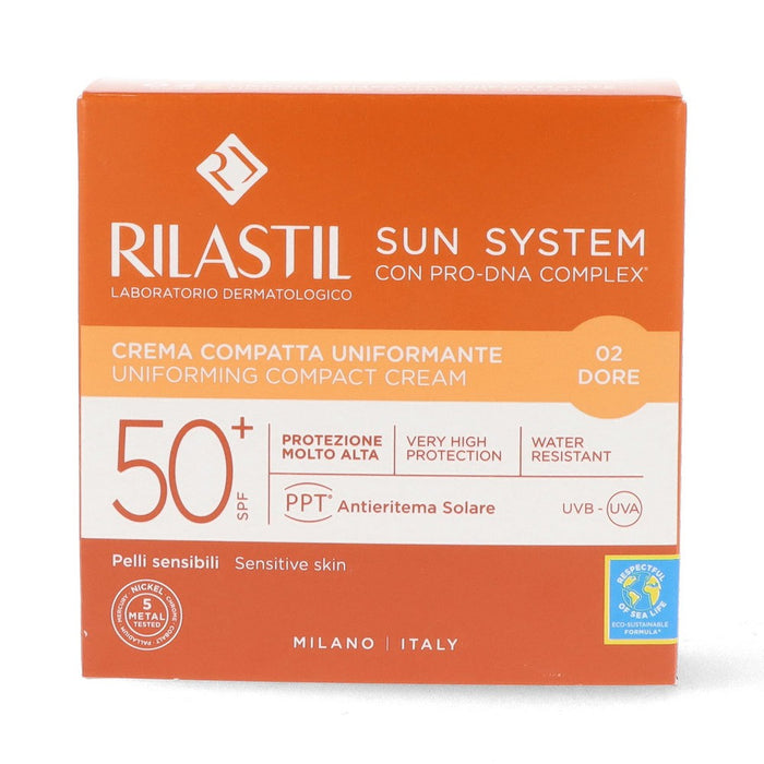 Polvos Compactos Bronceadores Rilastil Sun System Spf 50+ Doré (10 g)