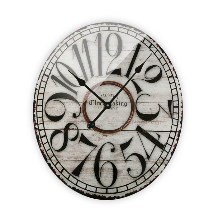 Reloj de Pared Versa Vintage Cristal (4 x 60 x 50 cm)