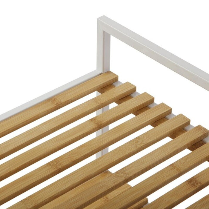 Cesta Versa Metal Textil Bambú (32,5 x 89,5 x 39 cm)