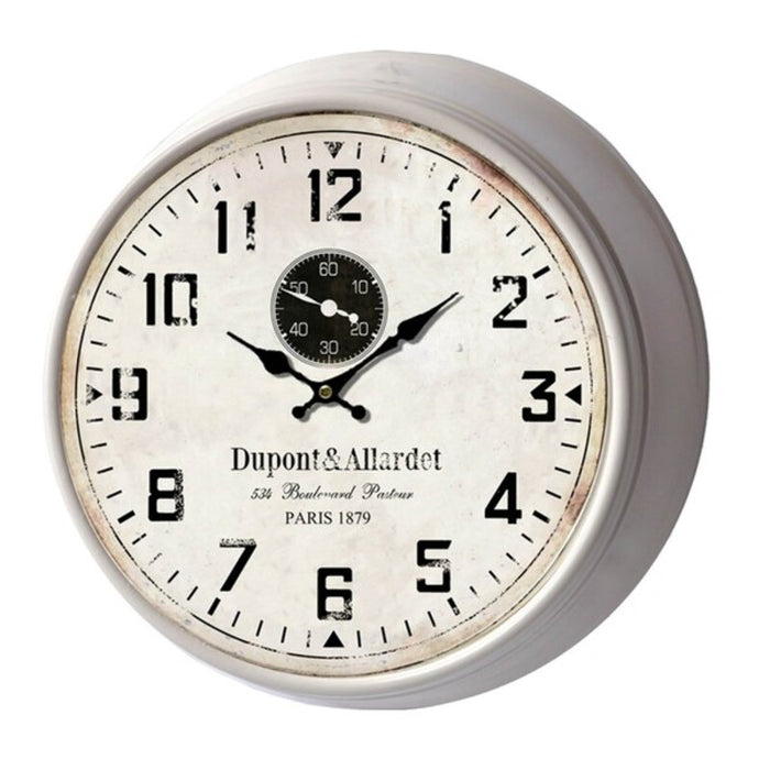 Reloj de Pared Versa Dupont Metal (12,5 x 36 x 36 cm)