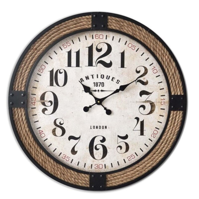 Reloj de Pared Versa Antiques Metal (2 x 80 x 80 cm)