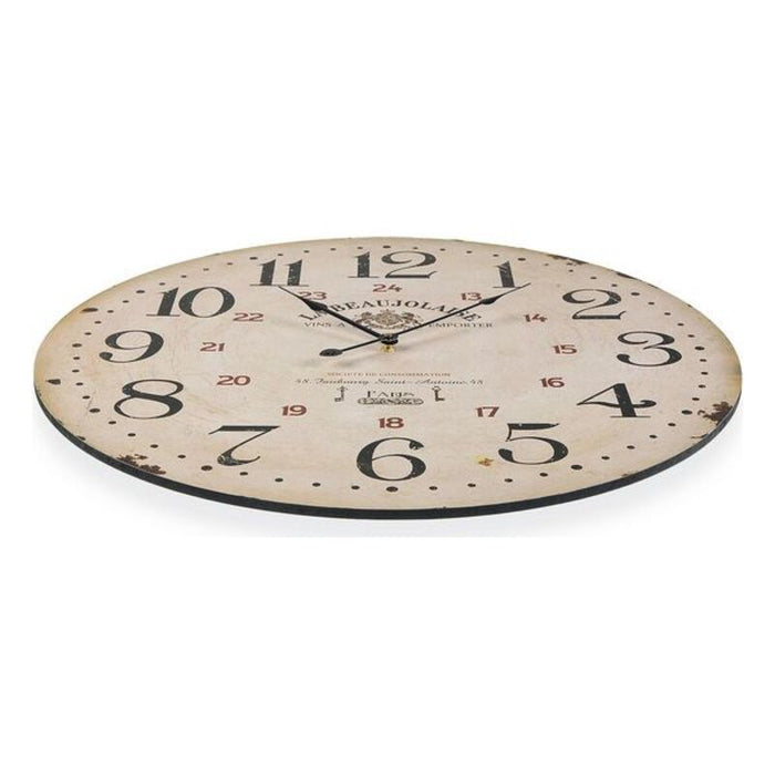 Reloj de Pared Versa Beaujolaise Madera (3 x 58 x 58 cm)