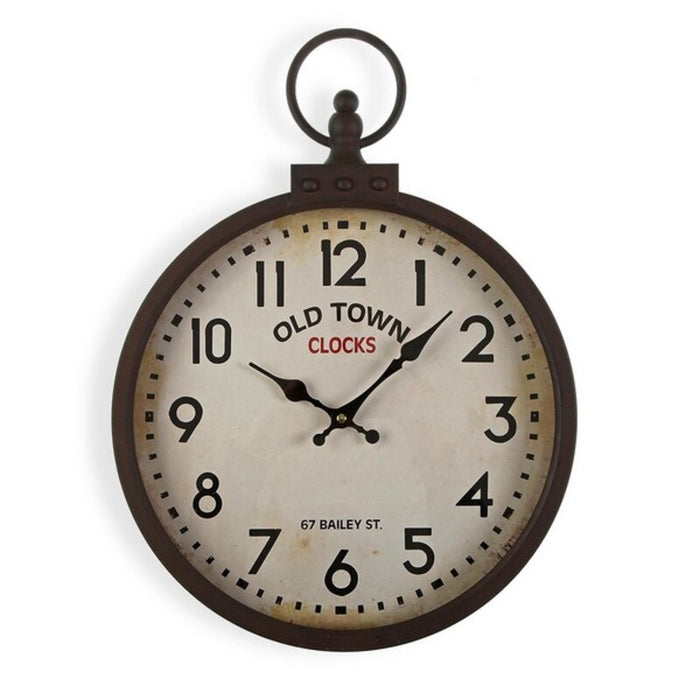 Reloj de Pared Versa Metal (47 x 35 cm) (Ø 35 cm)