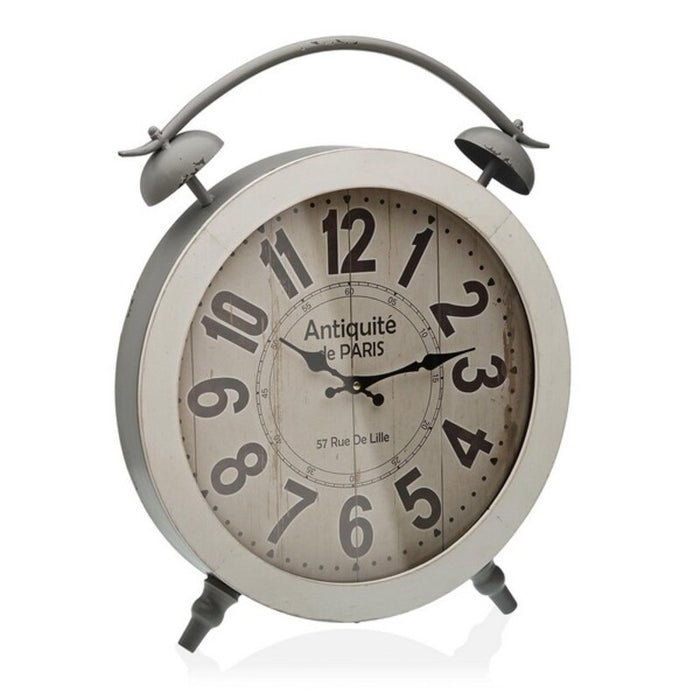 Reloj de Mesa Versa Blanco Metal (6,5 x 52,5 x 41 cm)