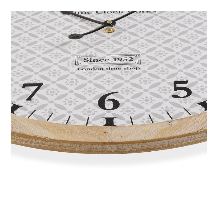 Reloj de Pared Versa Kitch Metal Cuerda Madera MDF (53 x 5 x 53 cm)