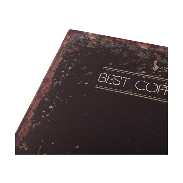 Mesa auxiliar Versa Coffee Vintage Metal Madera (60 x 77 x 60 cm)