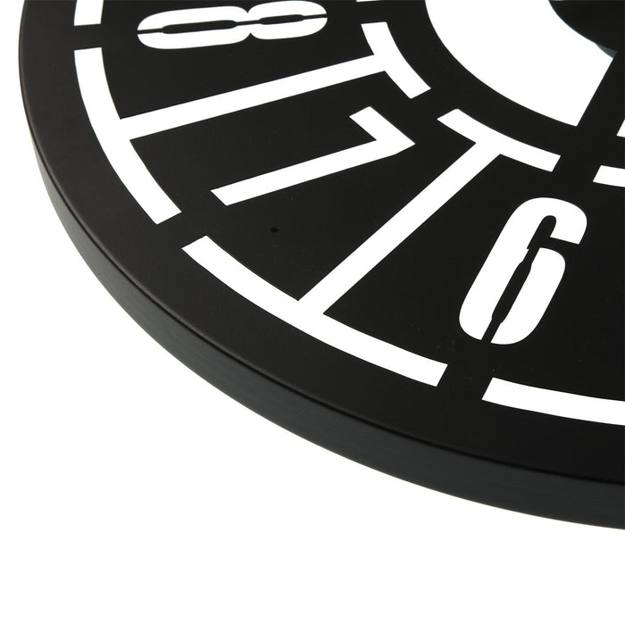 Reloj de Pared Versa Negro Metal (60 x 60 x 5 cm)