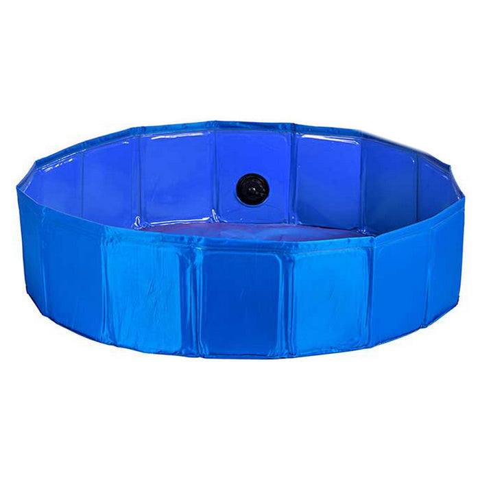Piscina Desmontable Mascotas Azul Poliéster Plástico (120 x 30 x 120 cm)