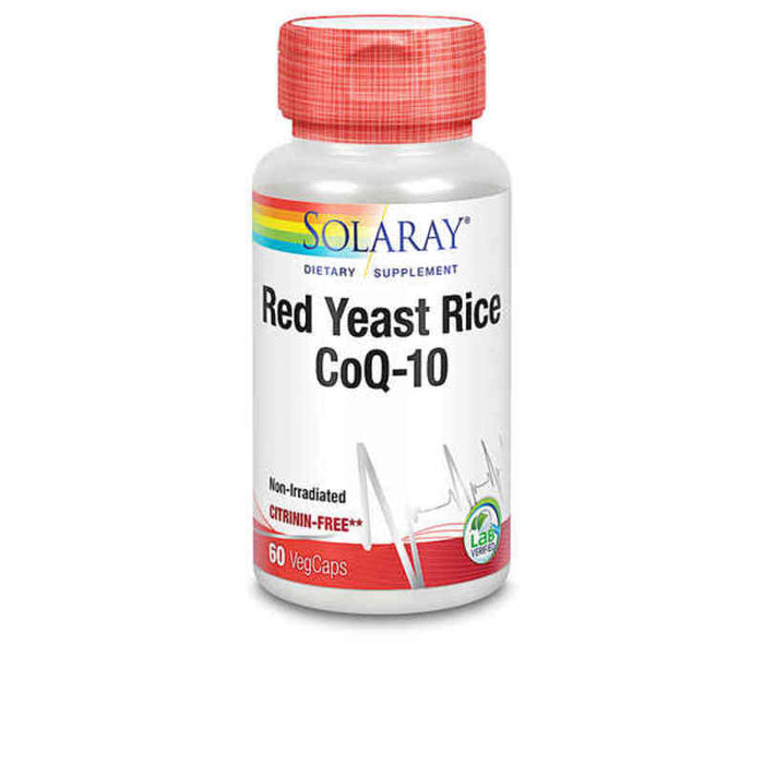 Cápsulas Solaray Red Yeast Rice Plus Q10 (60 uds)